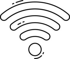 A wifi symbol on a white background vector