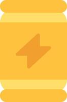 A yellow box with an arrow pointing up vector