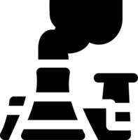 A black and white image of a pipe and a steam engine vector