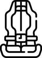A black and white drawing of a helmet vector