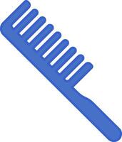 A blue comb on a white background vector