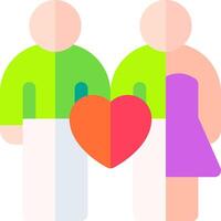 Two people holding a heart in their hands vector