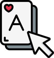 A playing card with a heart and arrow vector