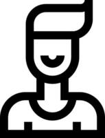 A man with a hat on his head vector