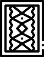 A black and white image of a square with a pattern vector