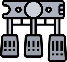 A black and white illustration of a computer vector