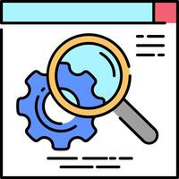 Search engine optimization icon vector