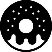A black and white image of a donut with waves vector