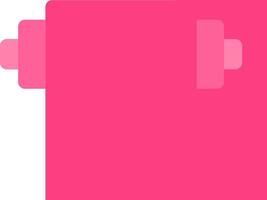 A pink rectangle with two dumbbells on it vector