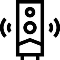 A speaker icon with a speaker and a microphone vector