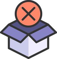 A box with a red cross on it and a red cross on the top vector