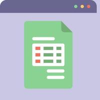 A green document with a checkbox on it vector