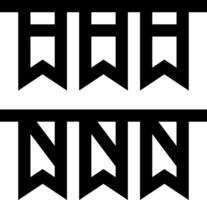 Two black and white images of the letters h and h vector
