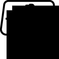 A black and white image of a black and white square vector