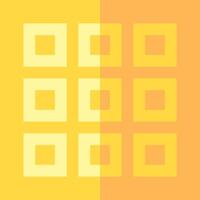 A yellow square pattern on a yellow background vector