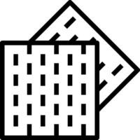 A black and white image of a square vector