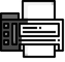 Printer icon on white background vector