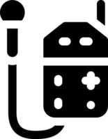 A microphone and a house icon vector