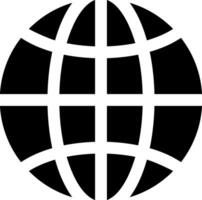 A globe with a black and white square vector