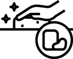 A hand is putting a piece of paper into a box vector