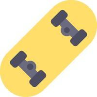 A skateboard with two wheels on it vector