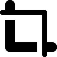 A black and white square with a line through it vector