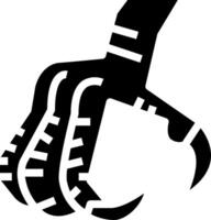 A hand with claws and claws on it vector