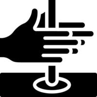 A hand holding a stick with a pencil in it vector