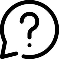 A black and white image of a question mark vector
