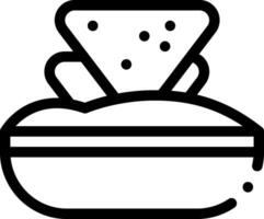 A black and white image of a pizza vector
