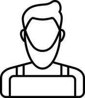 A man with a beard and a beard is holding a sign vector