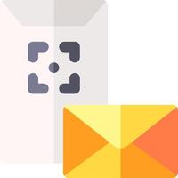 An envelope and a envelope with a square vector