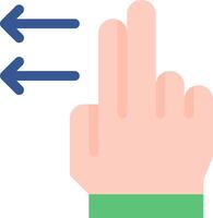 A hand pointing to an arrow pointing to the right vector