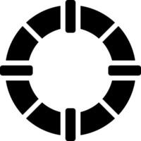 A black and white circle with a black line through it vector