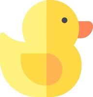 A yellow duck on a white background vector