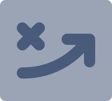 A blue smiley face with an arrow pointing down vector