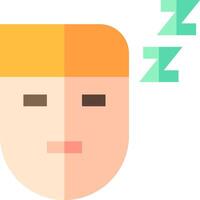A man with a sleeping face vector