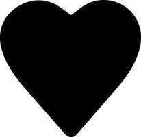 A black heart shape on a white background vector