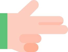 A hand pointing at something vector