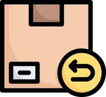 A box with a yellow arrow pointing to the right vector