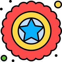 A star in a circle with a star in the center vector