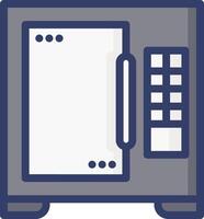A microwave oven icon on a white background vector