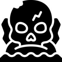 A skull with a lightning bolt on its head vector