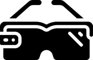 A black and white image of a pair of glasses vector