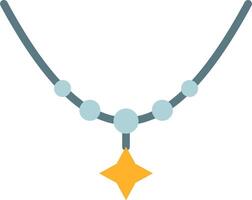 A necklace with a star on it vector