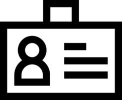 A black and white image of a briefcase with a person inside vector