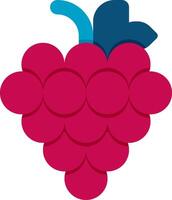 A red grape with blue dots on it vector