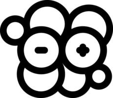 A black and white logo with a circle and a plus sign vector