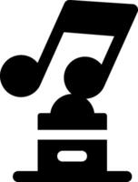 Music player icon with music notes vector