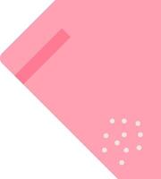 A pink rectangle with dots on it vector